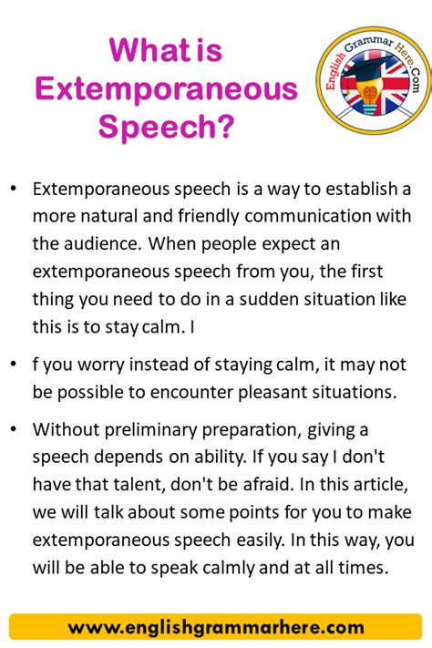 extemporaneous » English .